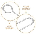 thumbnail image 4 of 120 Pcs Crochet de Rail de Rideau Remplacement Drapé Fil de Rideau, 4 of 8