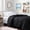 Black Comforter, variant on Premium Queen Comforter All Season Breathable White Comforter Soft 4D Spiral Fiber Quilted Down Alternative Duvet Insert with Corner Tabs Luxury Hotel Style (88"x88")