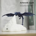 thumbnail image 3 of Lámparas LED de dragón impresas en 3D como luces nocturnas para el hogar. El mejor regalo para niños (Dragón de Fuego)., 3 of 5