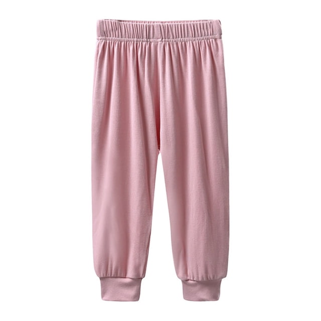 Odeerbi 1-10 Años Niños Niñas Pantalones Deportivos Modal Pantalones Deportivos Verano Workout Athletic Sports Jogger Pantalones Cintura Elástica Transpirable Joggers