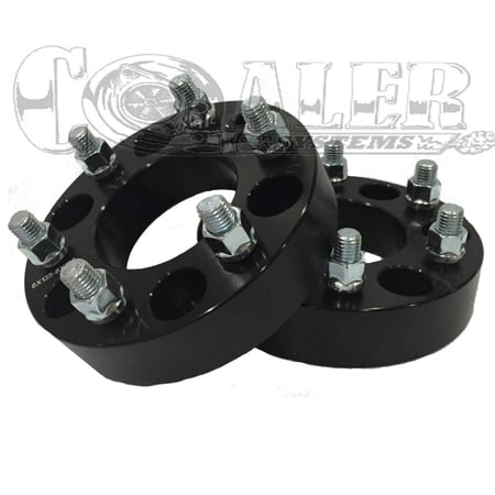 2 Wheel Spacers â€“ For Lincoln Navigator â€“ 87.1MM 6X135 1.5 in 38mm 14X2.0 -BLACK