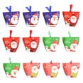 thumbnail image 1 of CIMAXIC christmas 12pcs DIY Christmas Gift Bags with Ribbon Santa Claus Pattern Candy Apple Paper Box Container for Christmas Eve (Assorted Color),4.72"X3.94"X2.36", 1 of 4