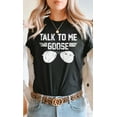 thumbnail image 5 of Talk to Me Goose White Ink Graphic Tee T-Shirt PLUS, 5 of 11
