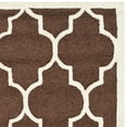 thumbnail image 4 of SAFAVIEH Cambridge Kevin Geometric Wool Area Rug, Dark Brown/Ivory, 8' x 10', 4 of 6