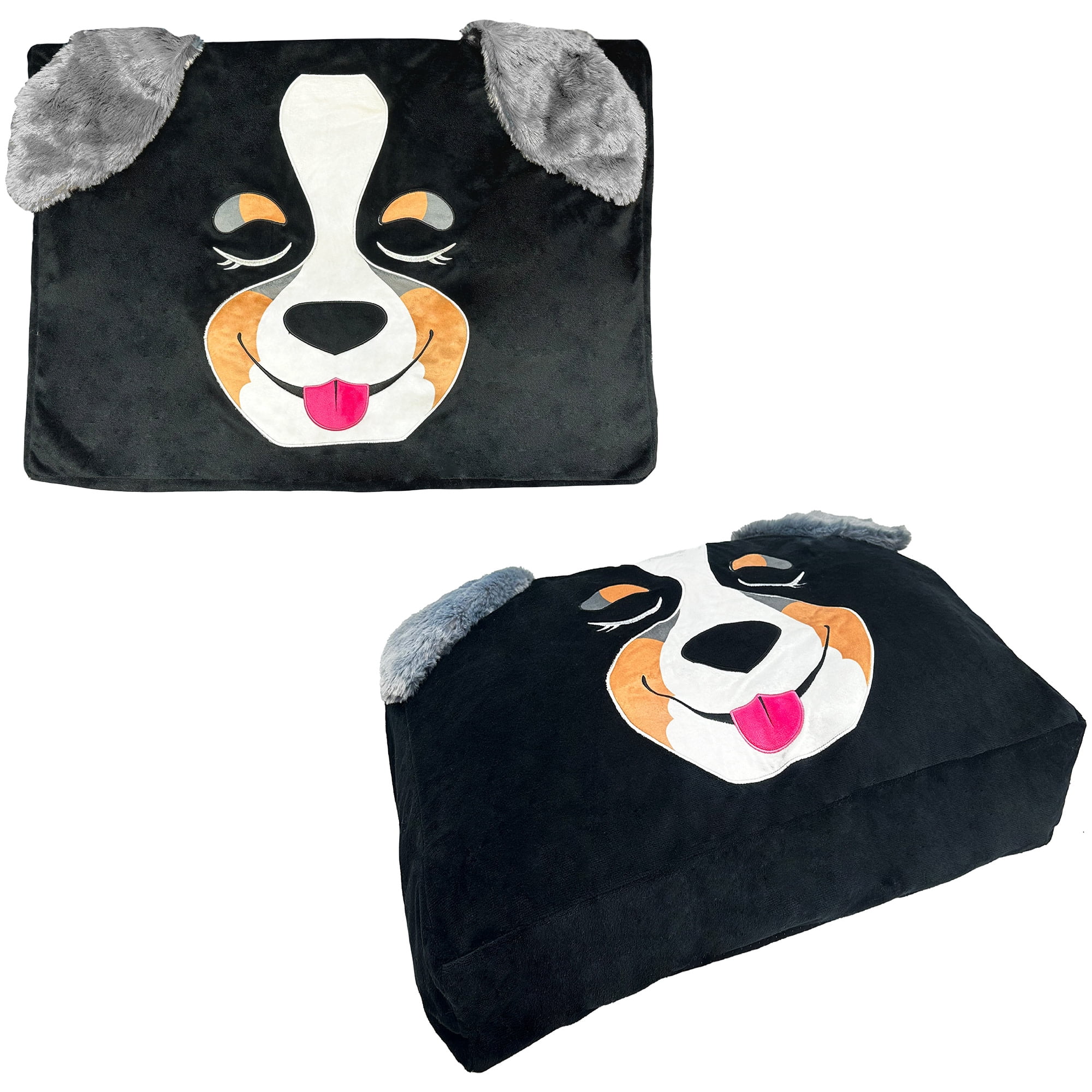 Pet Bed In A Box Slipcover: Benny The Chocolate Dog - Large - 36x23" Character Bed Case, Stuff & Fill With Your Scent-Pillows-Clothes, Happy Nappers