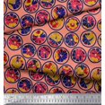 thumbnail image 2 of Soimoi Rayon Crepe Fabric Lemon Slice & Texture Print Fabric by Yard 46 Inch Wide, 2 of 2