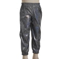 thumbnail image 4 of Sinleey Kids Girls Boys Glittery Metallic Harem Pants Hip Hop Latin Streets Casual Sweatpants Tighten Black 110, 4 of 6
