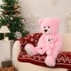 thumbnail image 2 of Oso de peluche Morismos Giant, rosa, 100 cm, con bebé, 2 of 6