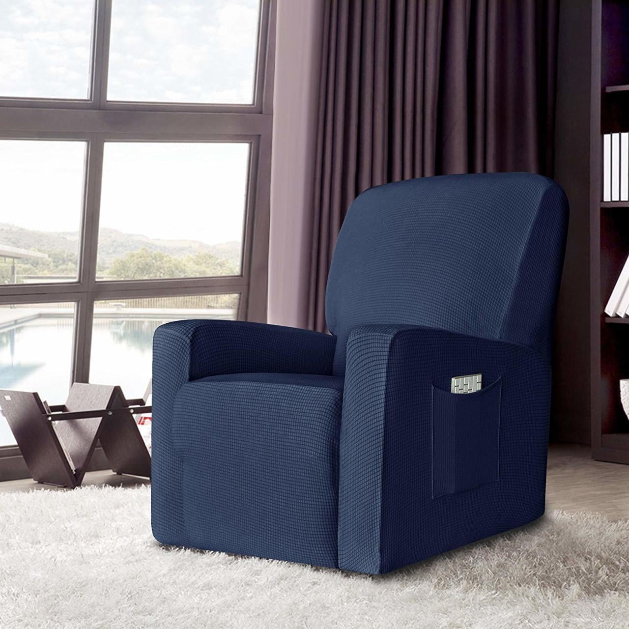 Enova Home Stretch Spandex Jacquard Recliner Chair Slipcovers with