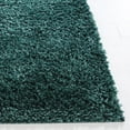 thumbnail image 3 of SAFAVIEH August Carlene Solid Plush Shag Area Rug, Green, 6'7" x 6'7" Round, 3 of 7