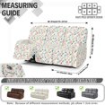 thumbnail image 7 of Xoenoiee Tulip Flower Pattern Stretch 3 Seats Recliner Sofa Couch Cover with Pocket, Non Slip Soft Sofa Slipcover, Washable Reclining Furniture Protector for Kids Pets, 7 of 7