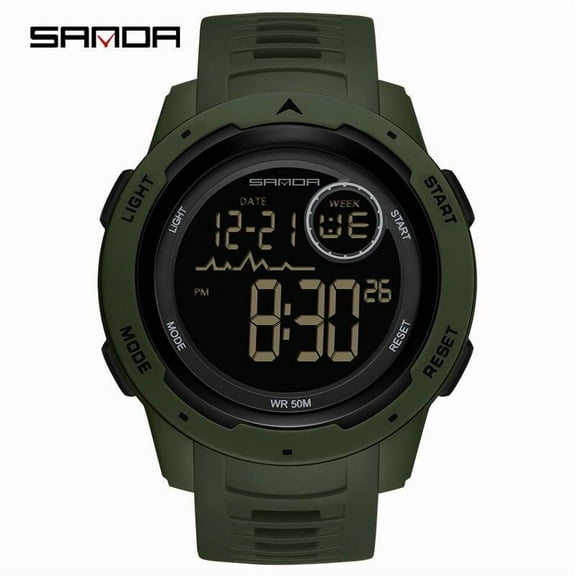 EXPLOJOY Digital Sports Watch – Waterproof Design with Luminous Display and Alarm Function