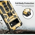 thumbnail image 6 of Designed for Google Pixel 7 Case Basic Phone Case with Stand Bracket Military Grade Drop Protection Dual Layer Shockproof Durable Hard Rigid PC Anti-Scratch Protective Heat Dissipation Cover-Gold, 6 of 14