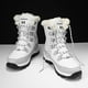 thumbnail image 3 of DQrwqpou Botas Con Cordones para Mujer Botas Nieve Zapatos Antideslizantes para Exteriores para Invierno (Blanco 38), 3 of 9