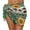 Aztec Green Sunflower, variant on Hunting Camo Tree Leaves Print Women's Swimsuit Cover up Sarong Chiffon Beach Bikini Pareo Wrap Mesh Skirt Dress for Swimwear