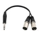 thumbnail image 2 of 2x 1 Piezas Estéreo de 6,35 mm a Doble XLR Cable Divisor Audio Música, 2 of 7