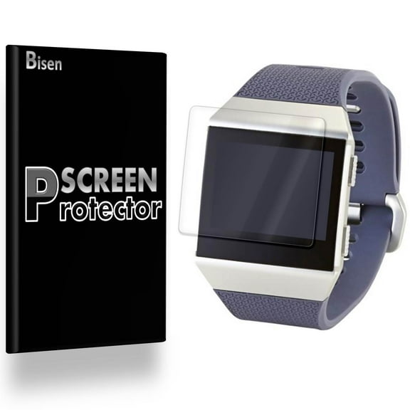 Fit For Fitbit Ionic [3-Pack BISEN] Screen Protector, Full Coverage, Edge-To-Edge Protection, HD Clear, Anti-Scratch, Anti-Shock