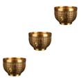 thumbnail image 4 of Maytalsory 1/2/3 Chinese Traditional Feng Shui Brass Fu Bowl Exquisite Housewarming Gift Small 3PCS, 4 of 6