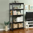 thumbnail image 3 of Alden Design 5-Tier Boltless & Adjustable Steel Storage Shelf Unit, Black, 3 of 7