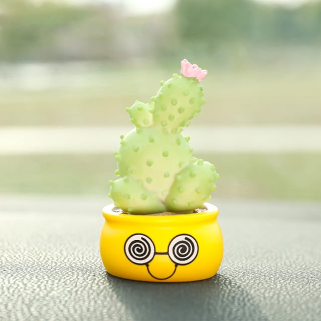 Xihbxyly Ofertas de Venta de Lightling Figura de Cabeza Temblorosa de Cactus, Adorno para Coche, Suministros para Coche, Decoración de Escritorio de Oficina, Regalo