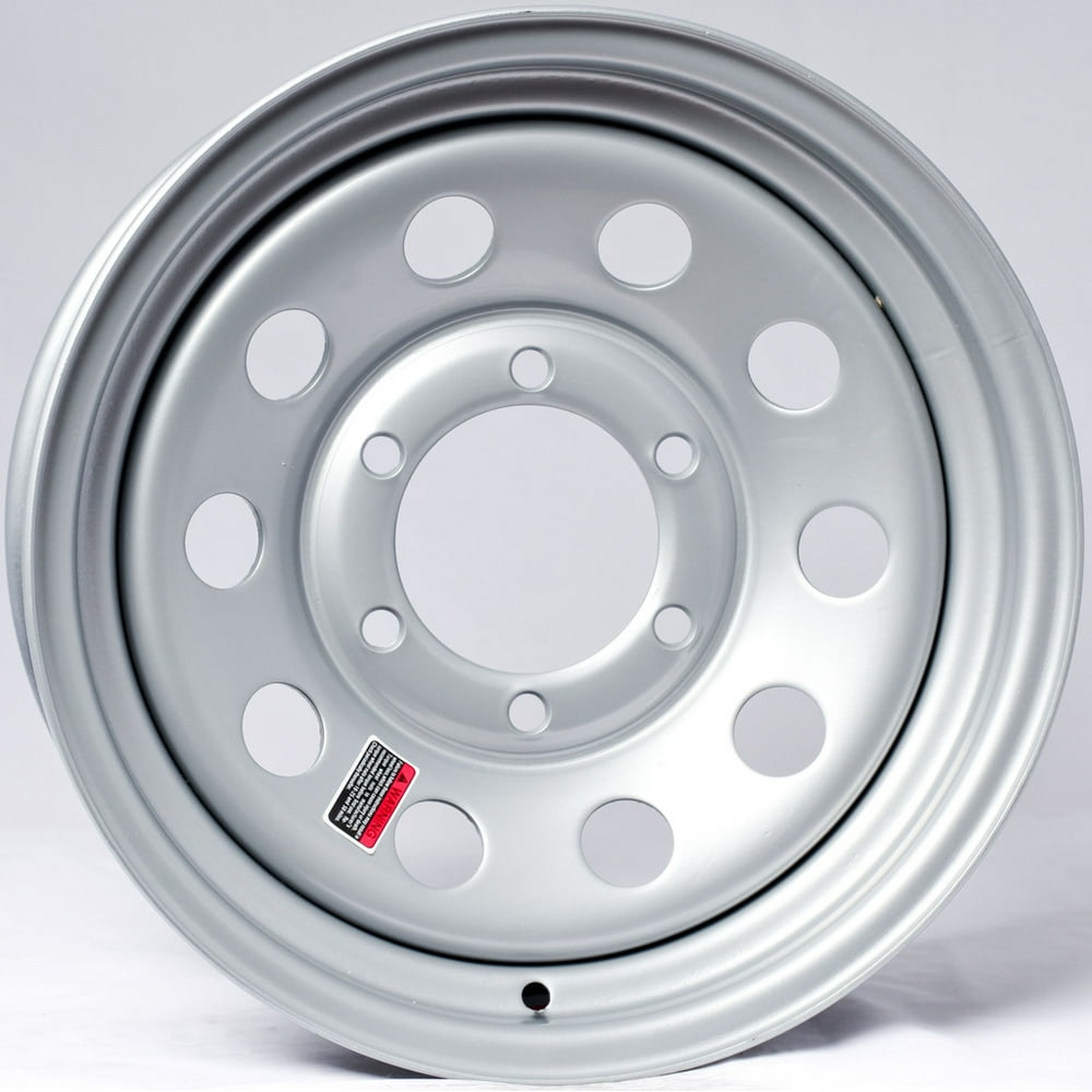 eCustomrim Trailer Wheel Rim 15X6 6 Lug On 5.5 in. Silver Modular 2830 Lb.
