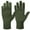 Military Green, variant on Unisex Men Women Merino Wool String Knit Liner Full Finger Gloves (Black, M)