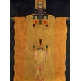 thumbnail image 2 of Schiele, Egon 11x14 Black Ornate Wood Framed with Double Matting Museum Art Print Titled - Vor Gottvater Knieender Jungling, 2 of 4