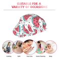 thumbnail image 6 of KLL Watermelon Pattern Shower Cap & Bath Cap for Women,Reversible Oversized Waterproof Shower Caps for all Hair Lengths,Elastic Reusable Bathing Hair Cap, 6 of 6