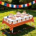 thumbnail image 3 of Miwamany 1PC 4th of July Party Decorations Set-American Flag Patriotic Theme Kit Disposable Plastic Tablecloth Disposable Plastic Tablecloth - for American Patriotic & 4th of July Decorations, 3 of 6