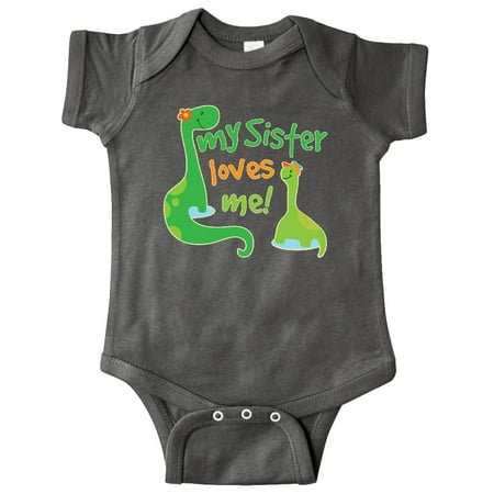 

Inktastic My Sister Loves Me Baby Boy Gift Baby Boy Bodysuit