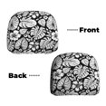 thumbnail image 6 of Kdxio Tropical Leaves Pattern Print 2 Piece Car Head Rest Covers Set Auto Front/Rear Seats Headrest Cover Universal Fit Most Cars,Sedan, SUV, 6 of 9