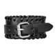 thumbnail image 2 of Elegante Unisex Punk de Aleación de material cuero Joyería Del , negro Fernando Pulsera ancha, 2 of 8