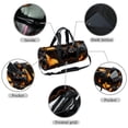 thumbnail image 2 of Bats Dance bag, Yoga bag, Gym bag, Soccer bag - 17.7" Sports Bag with Interior Zipper Pocket & Large Capacity, 2 of 6