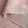thumbnail image 6 of SAFAVIEH Lindsay Deborah Solid Polyester Shag Area Rug, Pink, 6'7" x 6'7" Square, 6 of 8
