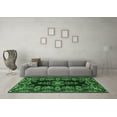 thumbnail image 3 of Ahgly Company Indoor Square Medallion Emerald Green Traditional Area Rugs, 4' Square, 3 of 4