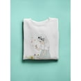 thumbnail image 3 of A Cute Girl And A Bird  Sweatshirt Women -Image by Shutterstock, Female Medium, 3 of 4