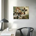 thumbnail image 4 of Nawypu Lion Wall Art Lamb Cross Daisy Canvas Prints Painting Lion of Judah Pictures Framed Artwork Home Decor for Bathroom Dinning Living Room, 4 of 6