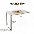 thumbnail image 7 of Wooden wall folding table - space-saving wall-mounted folding table with stable construction for kitchen, office and dining area Folding wall desk & side table, 7 of 7