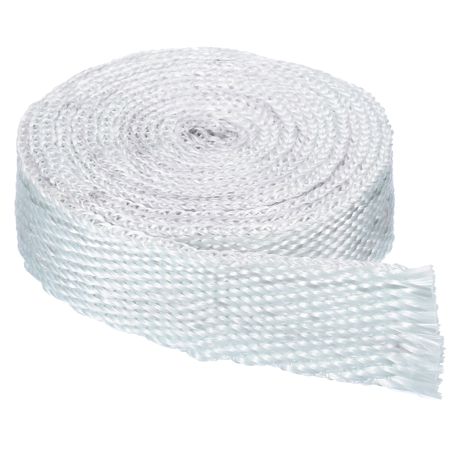 Uxcell 16.4ft x 1.97" x 0.2" Fiberglass Rope Braided Rope Gasket Seal