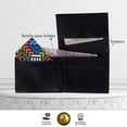 thumbnail image 4 of Cartera para hombre SQbags John Black con gran espacio de almacenamiento, 4 of 5