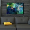 thumbnail image 2 of wall26 - Soothing and Vibrant Blue and Green Splotches of Paint - Giclee Print Abstract Canvas Wall Art Rustic Home Art - 32x48 inches, 2 of 4