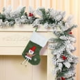 thumbnail image 6 of Kbndieu Christmas Stockings, Green Classic Knitted Christmas Stockings Santa, Snowman, Reindeer Xmas Character for Mantels, Fireplace, Christmas Tree Decorations, Christmas Gifts, 6 of 6