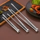 thumbnail image 2 of Moyic Pinzas para barbacoa de acero inoxidable, varios tamaños, pinza para asar, pan, bistec, utensilios para hornear, hogar, restaurante, Picnic, Type3 NO3 Moyic HA009877-03, 2 of 6