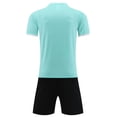 thumbnail image 4 of Vornjynx Boys Outfit Sets 2 Piece Graphic Crew Neck T-Shirt and Shorts Kids Summer Football Outdoor Activewear Blue Size 11, 4 of 6