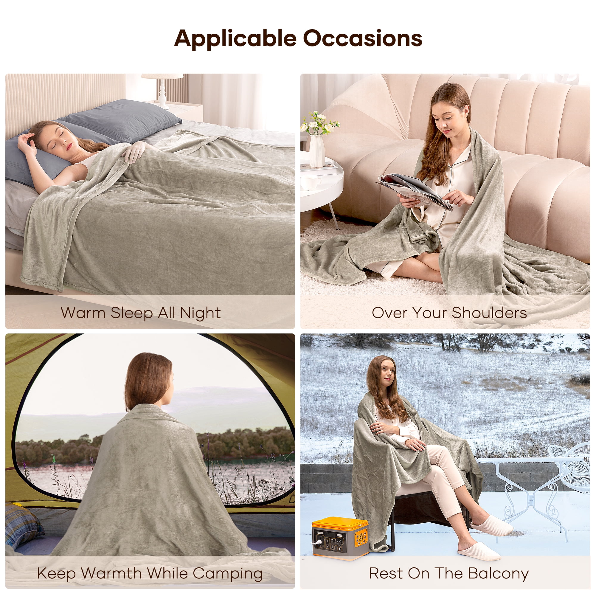 Can you keep electric blanket on all night sale