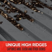 Motor Trend FlexTough Advanced Performance Mats - 3pc Rubber Floor Mats for Car SUV Auto All Weather Plus - 2 Front & Rear Liner