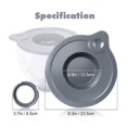 thumbnail image 2 of CNKOO Tight-sealing Glass Bowl Cover Dust-proof Bowl Lid Replacement for KitchenAid K5GB 5Qt, 2 of 5