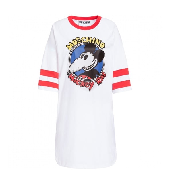 Moschino Ladies Mickey Rat Print Shirt 