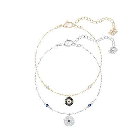 Crystal Wishes Evil Eye Bracelet Set - Blue - 5272256