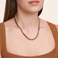 thumbnail image 3 of Forever Facets Women's Garnet Tennis Necklace in Sterling Silver, Adult Female, 3 of 5
